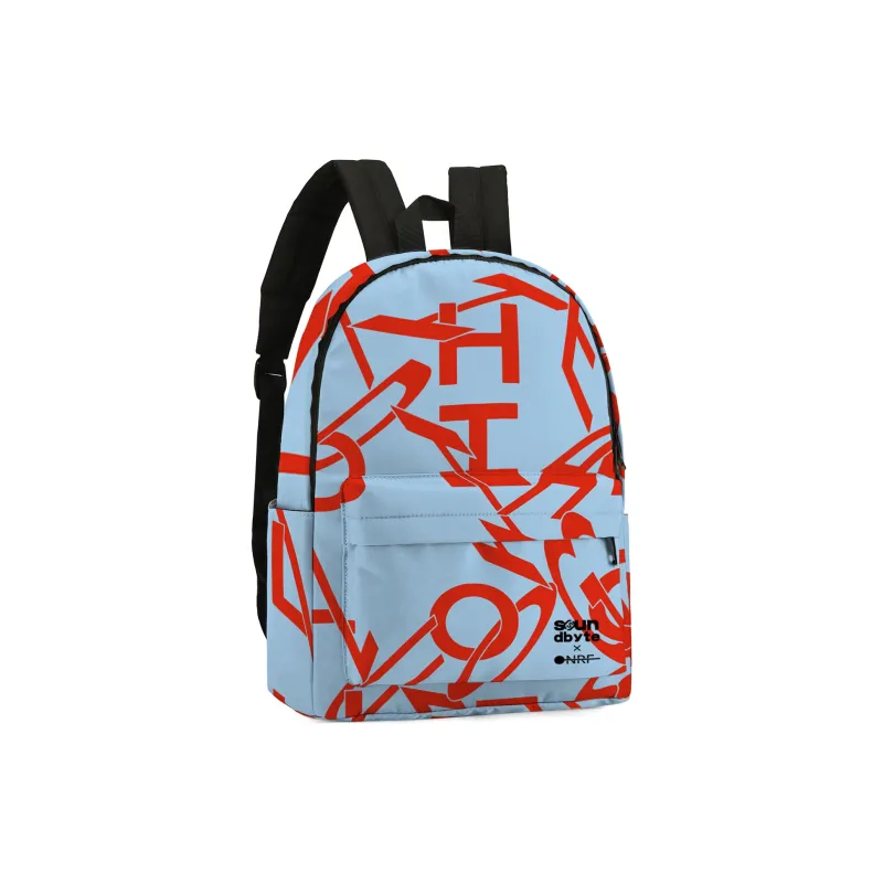 ONRF SOUNDBYTE Collaboration Polyester Backpack Unisex White-20