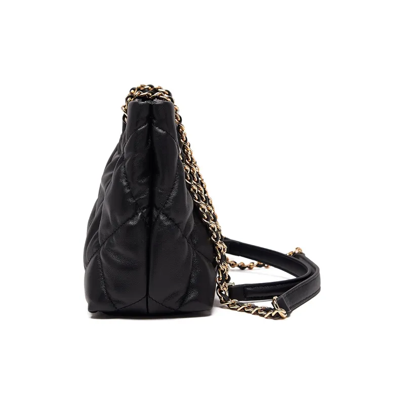 Montagut Sheepskin Chain Bag, Shoulder Bag Regular Women's Ecru/Light Green/Stone Gray/Acorn/Ice Coffee/Yellow/Black-32
