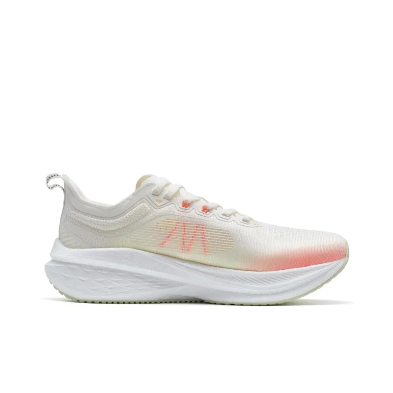 XTEP Five point Speed 2.0 Shock Absorbers Low Top Running Shoes Women's White Pink-1