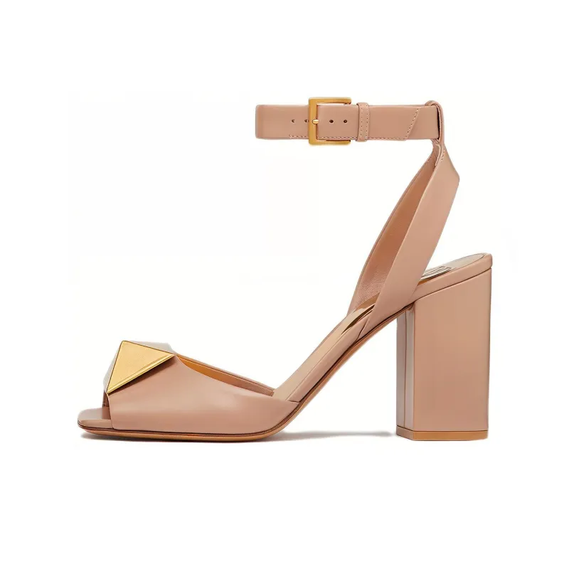 Valentino One Stud Garavani One Strap Sandals Women's Rose Pink-0