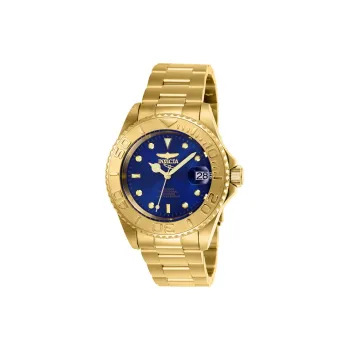 INVICTA Wrist Watch Automatic Mechanical Movement Stainless Steel Strap 40mm Blue Dial Men's Watches