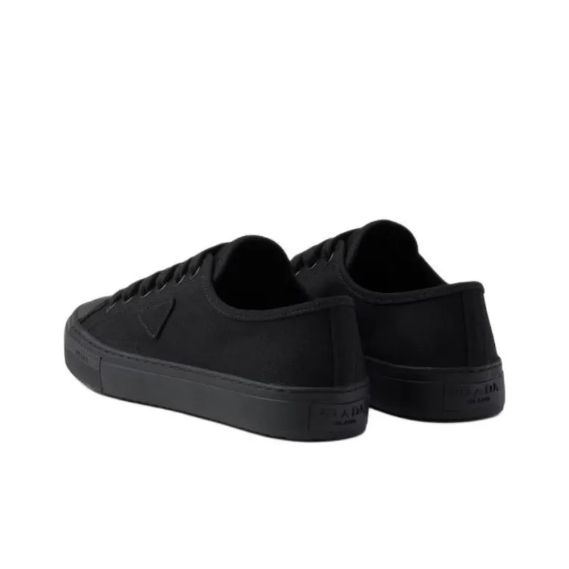 PRADA Hemp Low Top Skateboard Shoes Men's Black-4