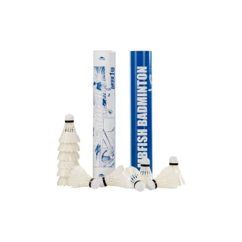 MBFISH Goose Feather Shuttlecock 12 Pack Goose Feather Everyday Training Competition Shuttlecocks