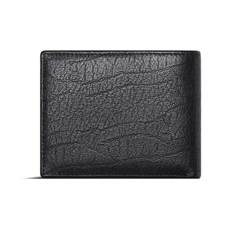 SEPTWOLVES Top Grain Cow Leather Wallet, Card Holder Men's Black-2