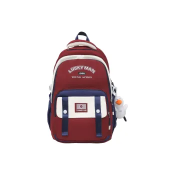 Alcohol Dragon Nylon Backpack Regular Unisex Purple/Pink/Gray/Green/Khaki/Red Blue