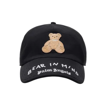 PALM ANGELS Bear Patch Baseball Cap