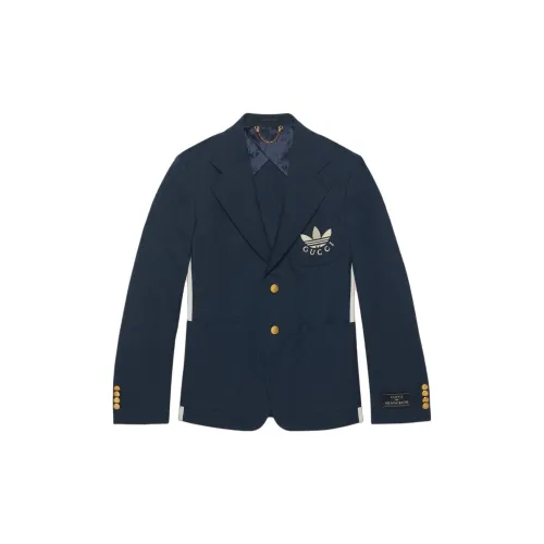 Adidas X GUCCI Business Suits Men Dark Blue