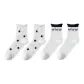 4 Pack, White Plaid 2, White Butterfly 2