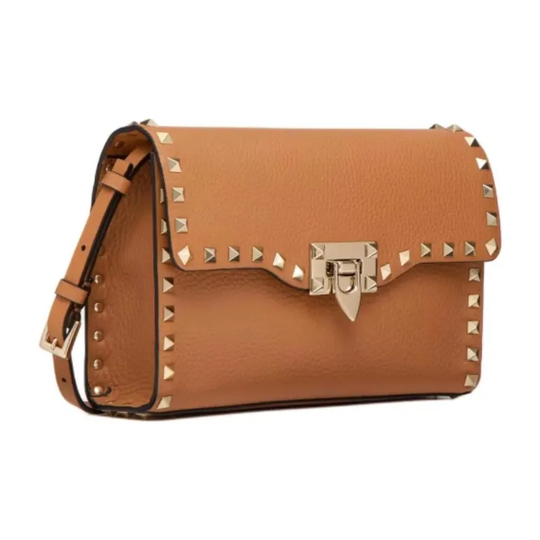 Valentino Garavani Rockstud Foldover Top Small Shoulder Bag-1