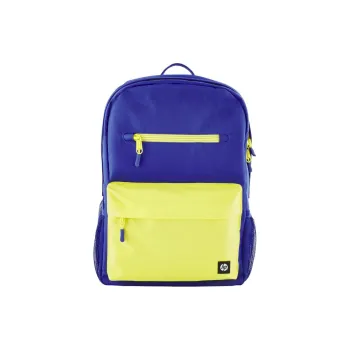 HP HUIPU Polyester Backpack Unisex Blue With Lemon Accents