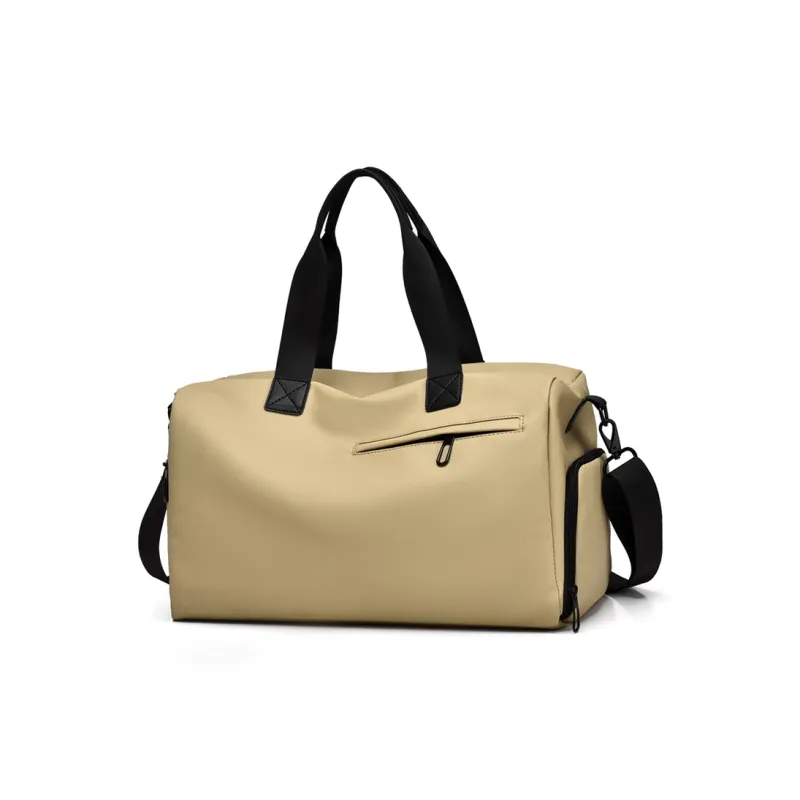 PVC Gym Bag Travel Bag Large Size Unisex Trendy Black/Simple Gray/Khaki-6
