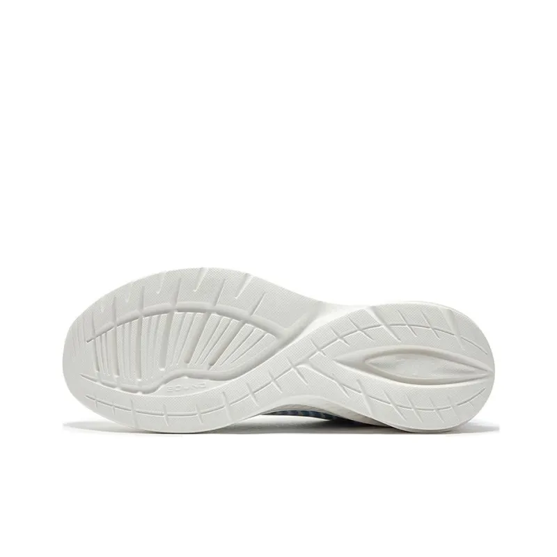 361° Cushioned Slip-Resistant Abrasion-Resistant Low-Top Running Shoes Men's Feather White Original Blue-2