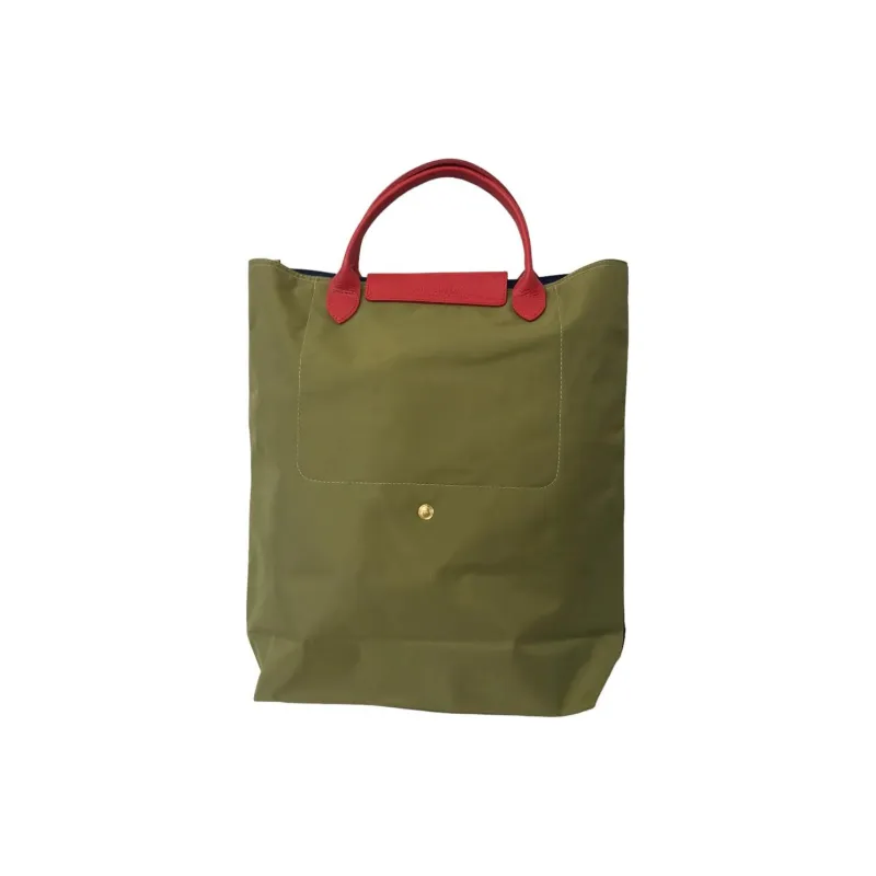 LONGCHAMP Le Pliage Re-play Canvas Tote Bag Shopping Bag Handbag Women's Green & Blue-3