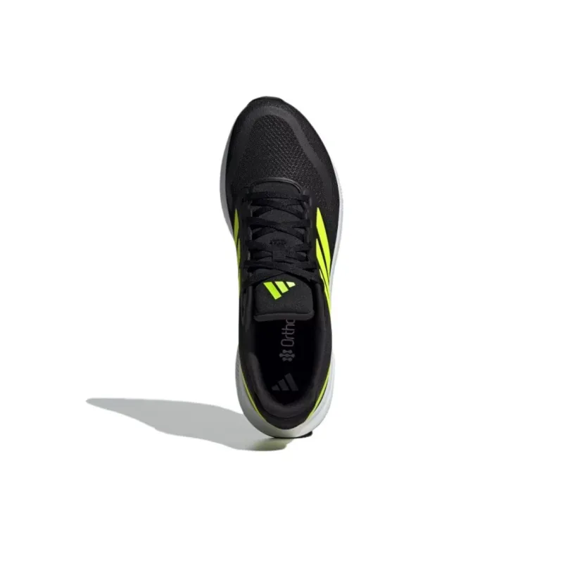 Adidas Runfalcon 5.0 Anti Slip Wear Resistant Low Top Casual Running Shoes Men's Black Yellow-2