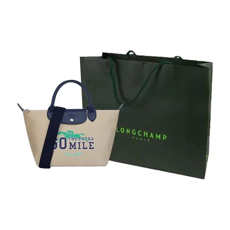 LONGCHAMP Le Pliage S Slogan-print Tote Bag-5