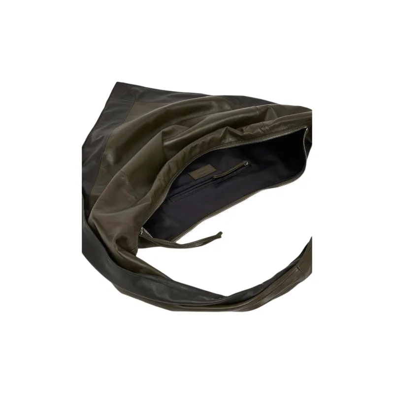 Lemaire Smooth Nappa Leather Scarf Bag, Crossbody Bag, Shoulder Bag Men's Forest-2