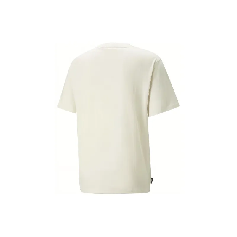 PUMA DOWNTOWN Logo Graphic Tee T-Shirt Men's White-1