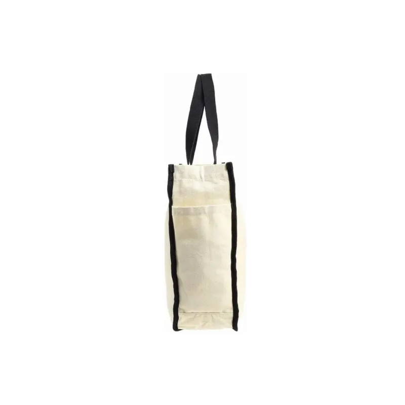 Champion PU Tote Bag Shopping Bag Canvas Bag One Shoulder Handbag Unisex Gray White-2