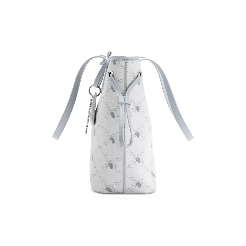 ONE TIME Synthetic Leather Tote Bag, Shoulder Bag Tubas Women's Rain Snow Gray-4