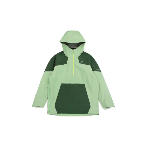 GUUKA TECH Trench Coats Unisex Light Green