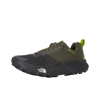 THE NORTH FACE Anti Slip Wear Resistant Low Top Trail Running Shoes Men's Green Black