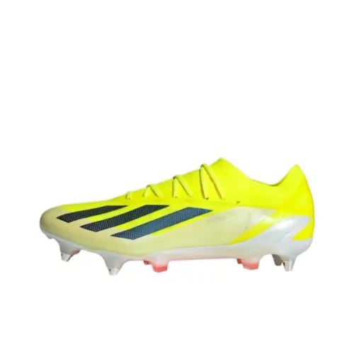 Adidas X CRAZYFAST Anti Slip Wear Resistant Soccer Shoes Men's Yellow