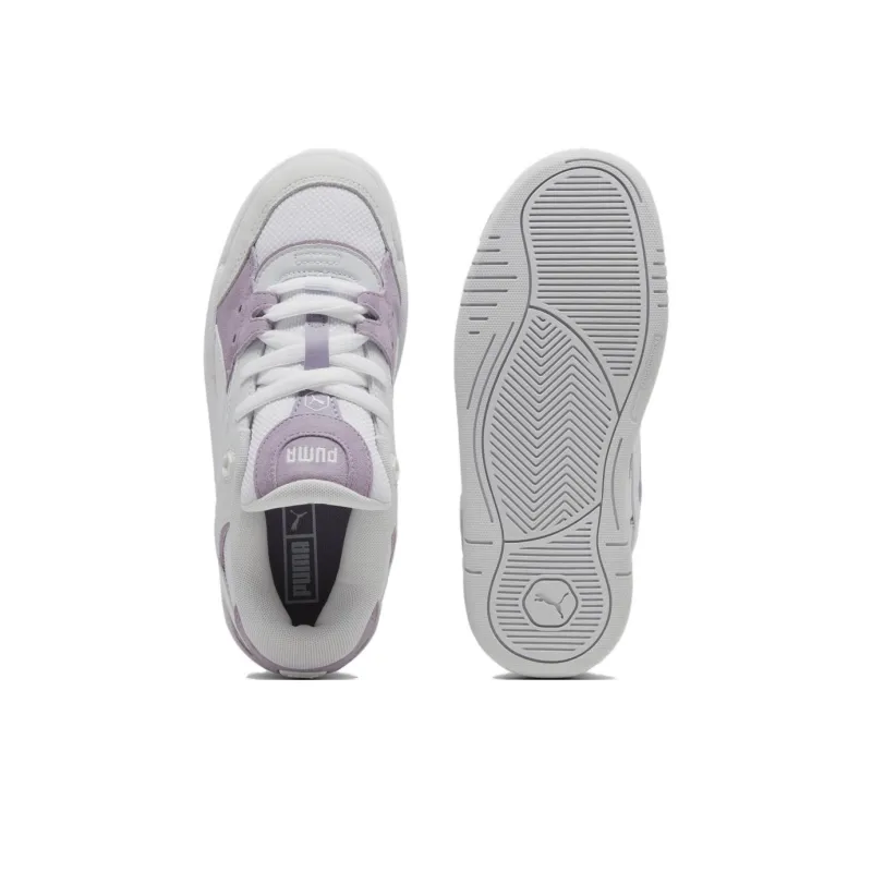 PUMA 180 Anti Slip Wear Resistant Low Top Skateboard Shoes Women's White Purple-3