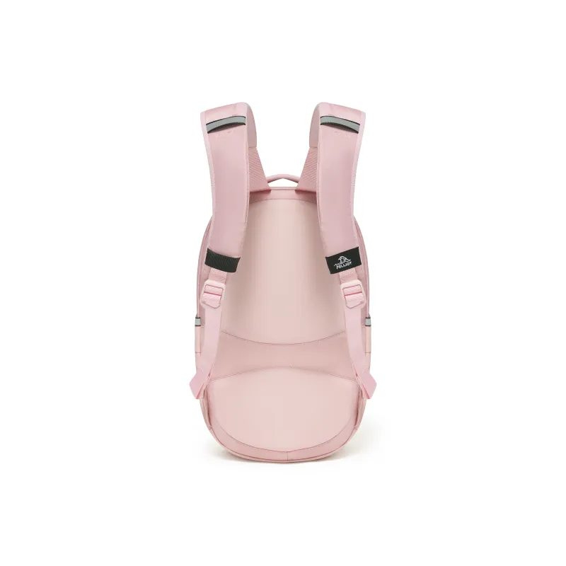 PELLIOT Oxford Backpack Regular Unisex Obsidian Black/Coconut Milk White/Cherry Blossom Pink-11