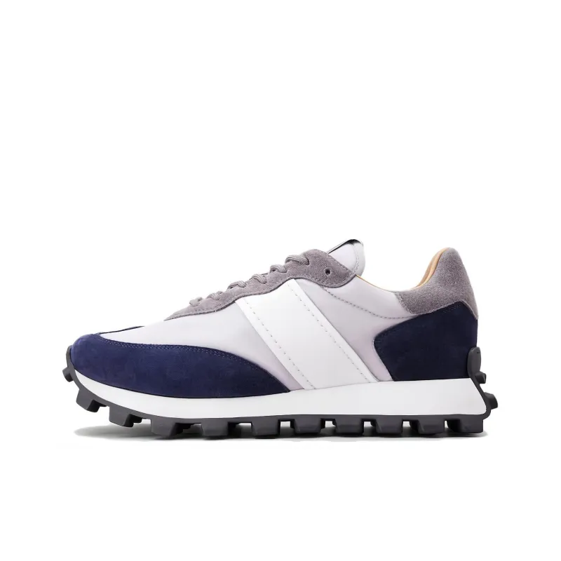 TOD'S 1T Low-Top Casual Shoes Men's Gray White Blue-0