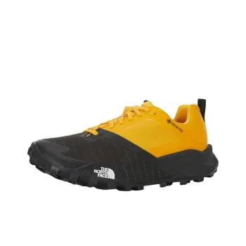 THE NORTH FACE Anti Slip Wear Resistant Low Top Trail Running Running Shoes Men's Yellow Black