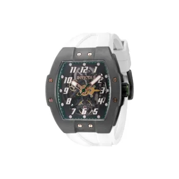 INVICTA JM Correa Collection Wrist Watch Automatic Mechanical Movement Silicone Strap 47mm Cut-Out Dial Men's Watches