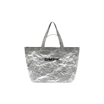 SMFK Double Sided Heat Melt Woven Material Gym Bag Tubas Unisex Space Silver