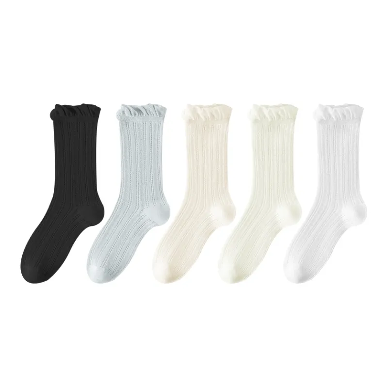 AOKANG Mid Calf Socks Women's 5 Pack-7