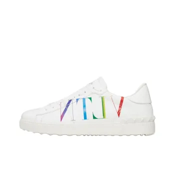 Valentino Open Sneaker 'Logo Print   White Multi'