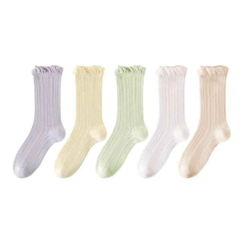 AOKANG Mid Calf Socks Women's 5 Pack-28