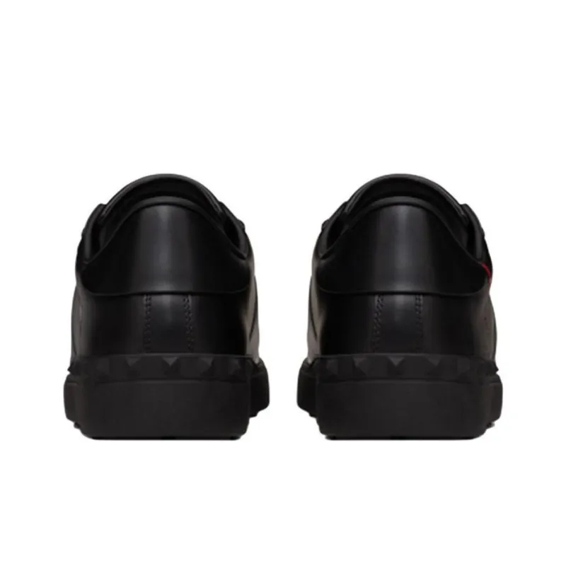 Valentino Open VLTN Low Top Stylish Skateboarding Shoes Men's Black-4
