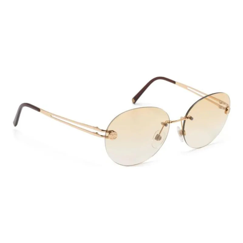 CHANEL Pre-Owned 2000s Round-frame Sunglasses-1
