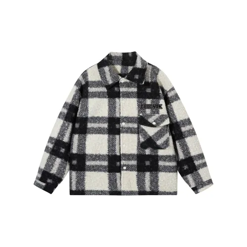 GROGNAK Jackets Unisex Black/White Plaid