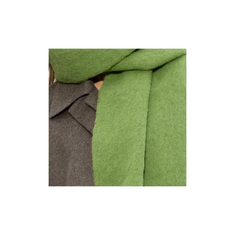MARNI Logo patch Alpaca Wool blend Scarf-1