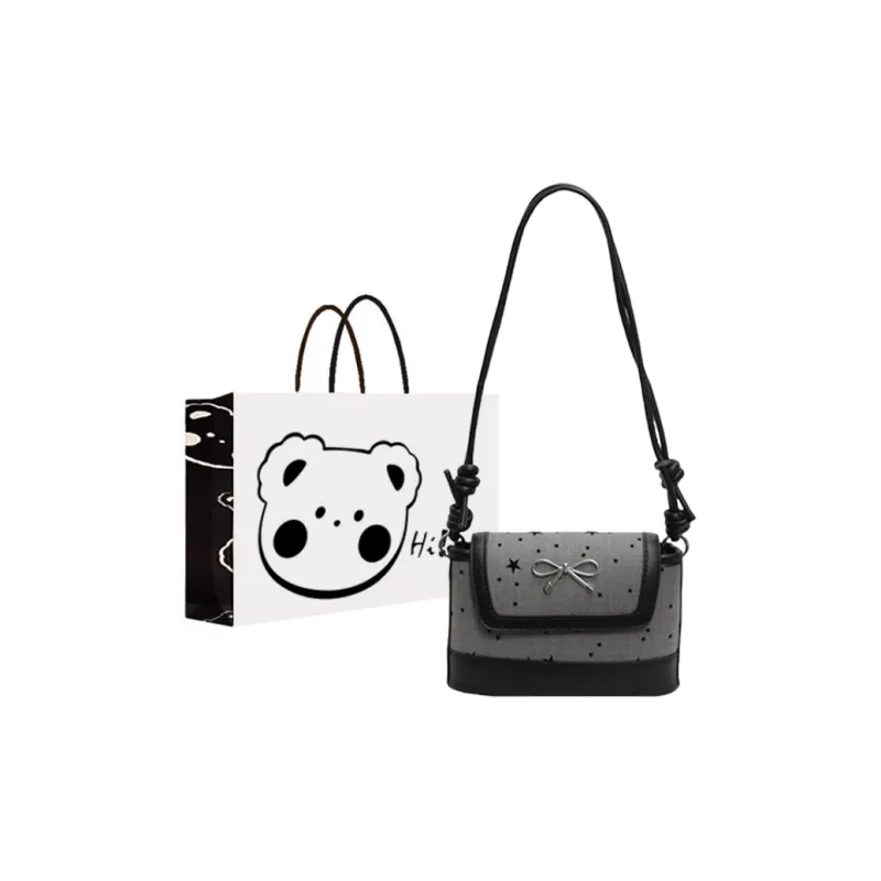 NX DOUGHNUT Fabric Shoulder Bag Women's Five Pointed Star/Heart/Bowknot-0