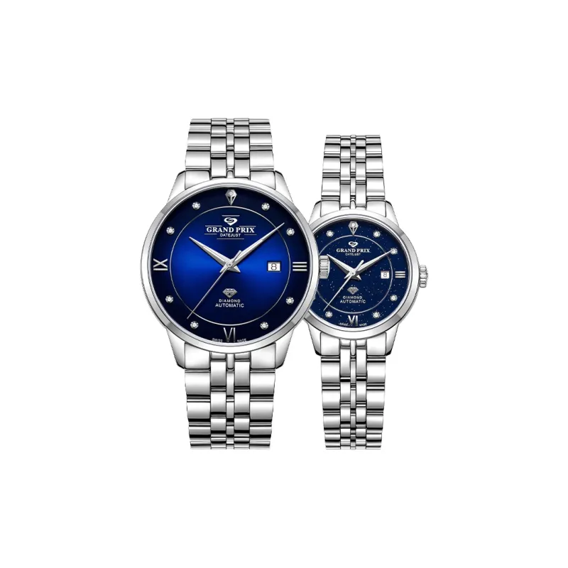 GRAND PRIX Automatic Mechanical Movement Unisex Watch Blue Dial-1
