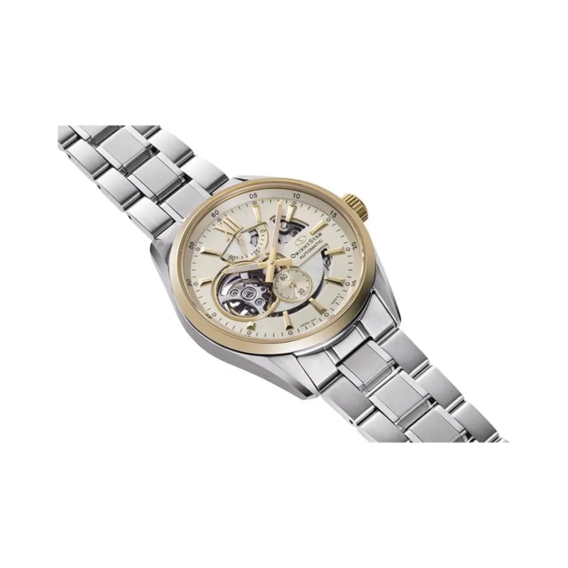 ORIENT Automatic/Manual Mechanical Movement Stainless Steel Watchband Watch Men's Watches Cut Out Dial-2