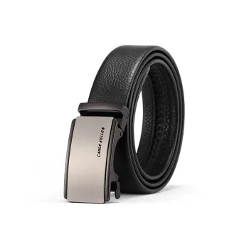 CARLE KELLEN Genuine Leather Business Casual High-End Automatic Buckle Belt Cow Leather Leather Belts Men's Width 3.5CM
