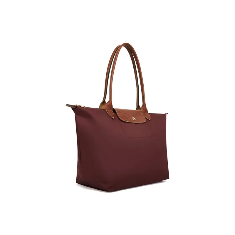 LONGCHAMP Le Pliage Recycled Canvas Canvas Bag One Shoulder Handbag Women's Tan-3