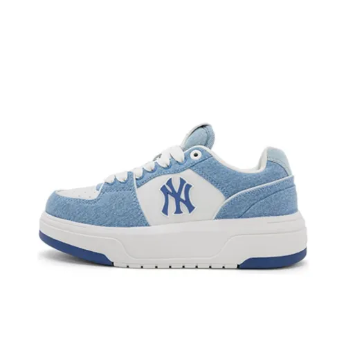 MLB New York Yankees Skateboard Shoes Unisex Low-Top Blue/White