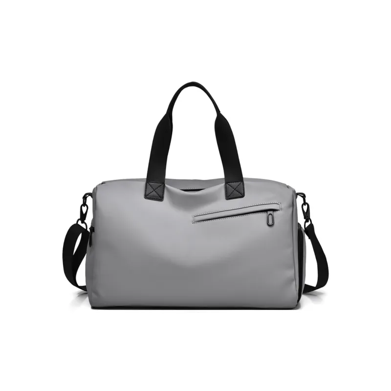 PVC Gym Bag Travel Bag Large Size Unisex Trendy Black/Simple Gray/Khaki-3