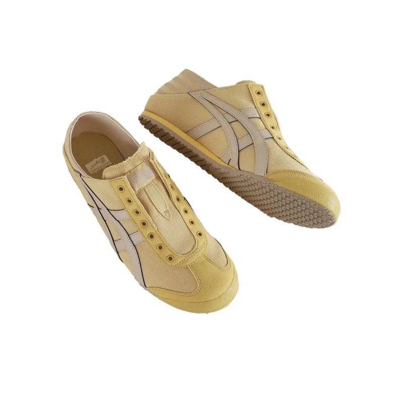 Onitsuka Tiger MEXICO 66 Slip Resistant Coverage Lightweight Low Top Casual Shoes Unisex Yellow-3