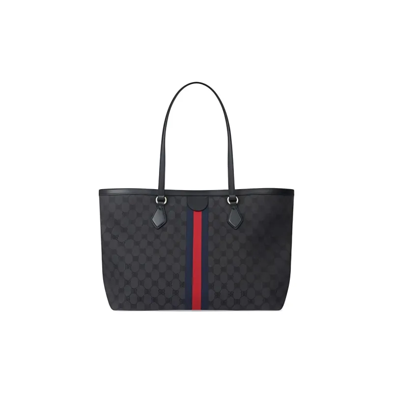 Gucci X Balenciaga The Hacker Project Medium Tote Bag Black-3