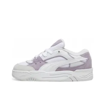 PUMA 180 Anti Slip Wear Resistant Low Top Skateboard Shoes Women's White Purple