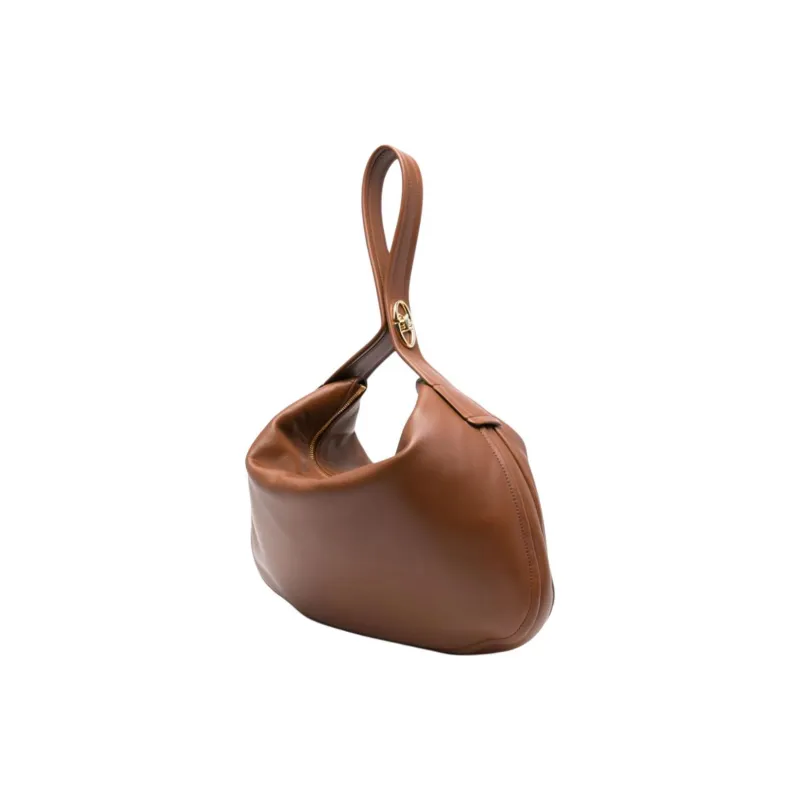 Valentino Calfskin Handbag, Shoulder Bag Women's Caramel Umber-1
